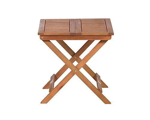 Mini Folding Side Square Table - Acacia 3 Mini Folding Side Square Table - Acacia - Image 3