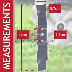 Mountfield Metal Lawnmower Blade 81004341/3 (41cm / 16") -Cheap Grow And Trim Store mountfield metal lawnmower blade 81004341 3 41cm 16 5057817519381 03c MP