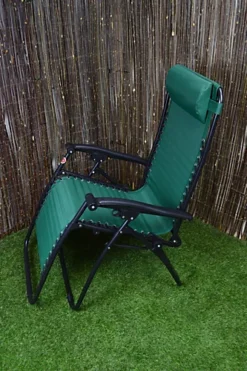 Multi Position Textoline Garden Relaxer Chair Lounger - Green -Cheap Grow And Trim Store multi position textoline garden relaxer chair lounger green5056589109516 02c MP