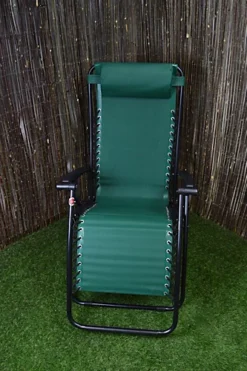 Multi Position Textoline Garden Relaxer Chair Lounger - Green -Cheap Grow And Trim Store multi position textoline garden relaxer chair lounger green5056589109516 03c MP