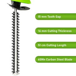 MYLEK Cordless Hedge Trimmer 20v Electric Cutter, 51cm Cutting Length, Lightweight 4000mAh Lithium-Ion Battery Fast Charge -Cheap Grow And Trim Store mylek cordless hedge trimmer 20v electric cutter 51cm cutting length lightweight 4000mah lithium ion battery fast charge5056411324117 02c MP