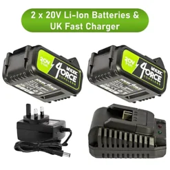 MYLEK Cordless Leaf Blower 20V Li-ion With 2 X 4000mAh Battery & Fast Charger - Two Speed - Battery Indicator LED 6 MYLEK Cordless Leaf Blower 20V Li-ion With 2 X 4000mAh Battery & Fast Charger - Two Speed - Battery Indicator LED -Cheap Grow And Trim Store mylek cordless leaf blower 20v li ion with 2 x 4000mah battery fast charger two speed battery indicator led5056411318444 03c MP