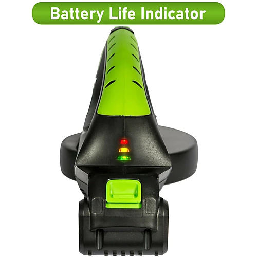 MYLEK Cordless Leaf Blower 20V Li-ion With 2 X 4000mAh Battery & Fast Charger - Two Speed - Battery Indicator LED 4 MYLEK Cordless Leaf Blower 20V Li-ion With 2 X 4000mAh Battery & Fast Charger - Two Speed - Battery Indicator LED - Image 4