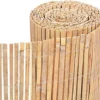 Natural Bamboo Wood Garden Fence Covering, Outdoor Privacy Slat Screening Wind Sun Protection - H 1m X W 4m