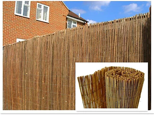 Natural Peeled Reed Screening Roll Garden Screen Fence Fencing Panel H 1.5m X W 4m 1 Natural Peeled Reed Screening Roll Garden Screen Fence Fencing Panel H 1.5m X W 4m