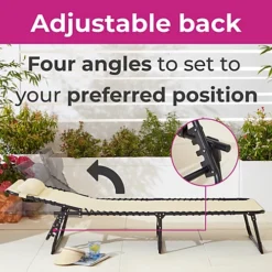 Neo Pair Of Cream Outdoor Garden Folding Sun Loungers -Cheap Grow And Trim Store neo pair of cream outdoor garden folding sun loungers5056293914758 02c MP