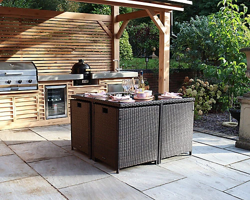 Nevada Brown 4 Seater Cube Set 4 Nevada Brown 4 Seater Cube Set - Image 4