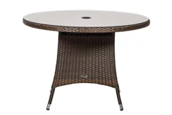 Nevada Brown 4 Seater KD Round Dining Set -Cheap Grow And Trim Store nevada brown 4 seater kd round dining set5020125302532 03c MP