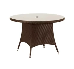 Nevada Brown 4 Seater KD Round Dining Set -Cheap Grow And Trim Store nevada brown 4 seater kd round dining set5020125302532 04c MP