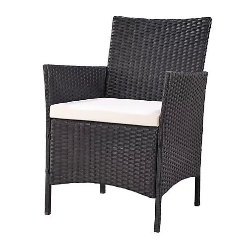 Newport Rattan Garden Furniture Set Conservatory Patio Outdoor Table Chairs Sofa Cover, Black Plus Cover 4 Newport Rattan Garden Furniture Set Conservatory Patio Outdoor Table Chairs Sofa Cover, Black Plus Cover - Image 4