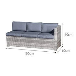 Oseasons Acorn Rattan 6 Seat Corner Sofa Set In Dove Grey -Cheap Grow And Trim Store oseasons acorn rattan 6 seat corner sofa set in dove grey5056010143270 04c MP