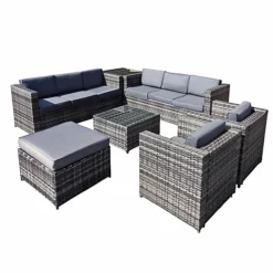 Oseasons Malta Rattan 9 Seat U-Shape Set In Walnut Grey -Cheap Grow And Trim Store oseasons malta rattan 9 seat u shape set in walnut grey5056010141771 02c MP