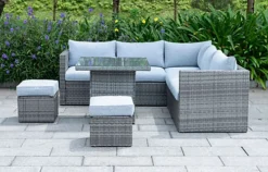 OUT & OUT Lima Outdoor Rattan Corner Lounge Set With High Table - 7 Seats 5 OUT & OUT Lima Outdoor Rattan Corner Lounge Set With High Table - 7 Seats -Cheap Grow And Trim Store out out lima outdoor rattan corner lounge set with high table 7 seats0617588428753 02c MP