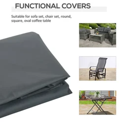 Outsunny 200x86x82cm Patio Furniture Cover For Chairs Water Resistant Protection -Cheap Grow And Trim Store outsunny 200x86x82cm patio furniture cover for chairs water resistant protection5056399125744 06c MP