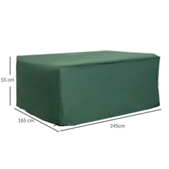Outsunny 245x165x55cm UV Rain Protective Cover For Garden Patio Wicker Rattan -Cheap Grow And Trim Store outsunny 245x165x55cm uv rain protective cover for garden patio wicker rattan5060265999469 03c MP