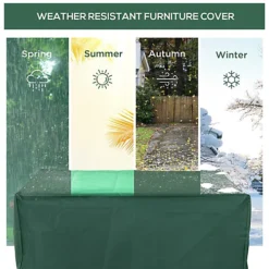 Outsunny 245x165x55cm UV Rain Protective Cover For Garden Patio Wicker Rattan -Cheap Grow And Trim Store outsunny 245x165x55cm uv rain protective cover for garden patio wicker rattan5060265999469 06c MP