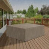 Outsunny 275x205cm Outdoor Furniture Protective Cover Water UV Resistant Beige