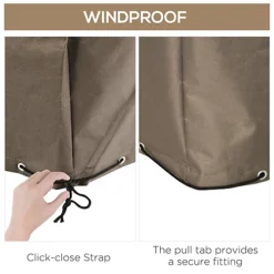 Outsunny 275x205cm Outdoor Furniture Protective Cover Water UV Resistant Beige -Cheap Grow And Trim Store outsunny 275x205cm outdoor furniture protective cover water uv resistant beige5056399125294 06c MP