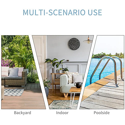 Outsunny 3 Pack Rattan Wicker Adjustable Lounge Chair With Cushions Set, Black 4 Outsunny 3 Pack Rattan Wicker Adjustable Lounge Chair With Cushions Set, Black - Image 4