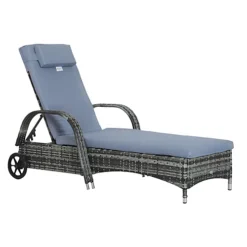 Outsunny Adjustable Wicker Rattan Sun Lounger Recliner Chair With Cushion Grey 5 Outsunny Adjustable Wicker Rattan Sun Lounger Recliner Chair With Cushion Grey -Cheap Grow And Trim Store outsunny adjustable wicker rattan sun lounger recliner chair with cushion grey5056029828564 02c MP