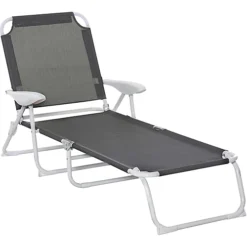 Outsunny Folding Sun Lounger Garden Reclining Lounge Chair 4-Level Backrest 5 Outsunny Folding Sun Lounger Garden Reclining Lounge Chair 4-Level Backrest -Cheap Grow And Trim Store outsunny folding sun lounger garden reclining lounge chair 4 level backrest5056534544003 02c MP