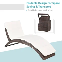 Outsunny Garden Rattan Sun Lounger Foldable Patio Recliner Chaise Chair Brown -Cheap Grow And Trim Store outsunny garden rattan sun lounger foldable patio recliner chaise chair brown5060348504870 06c MP