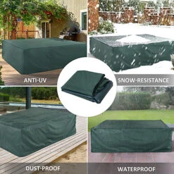 Outsunny Large Garden Set Square Cover Outdoor Furniture Waterproof Resist Fade 7 Outsunny Large Garden Set Square Cover Outdoor Furniture Waterproof Resist Fade -Cheap Grow And Trim Store outsunny large garden set square cover outdoor furniture waterproof resist fade5056029880395 06c MP