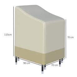 Outsunny Outdoor Furniture Cover Chairs Stacked Protection Deep Wind Rain Dust -Cheap Grow And Trim Store outsunny outdoor furniture cover chairs stacked protection deep wind rain dust5056029842805 03c MP