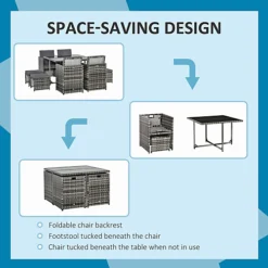 Outsunny Rattan Furniture Set Wicker Weave Patio Dining Table Seat Mixed Grey 7 Outsunny Rattan Furniture Set Wicker Weave Patio Dining Table Seat Mixed Grey -Cheap Grow And Trim Store outsunny rattan furniture set wicker weave patio dining table seat mixed grey5056534534578 06c MP
