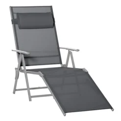 Outsunny Sling Patio Reclining Chaise Lounge Garden Furniture Folding, Dark Grey 5 Outsunny Sling Patio Reclining Chaise Lounge Garden Furniture Folding, Dark Grey -Cheap Grow And Trim Store outsunny sling patio reclining chaise lounge garden furniture folding dark grey5056534582043 02c MP