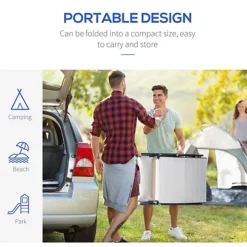 Outsunny Sun Lounger Recliner Foldable 7 Levels Texteline Cream White -Cheap Grow And Trim Store outsunny sun lounger recliner foldable 7 levels texteline cream white5055974845305 06c MP