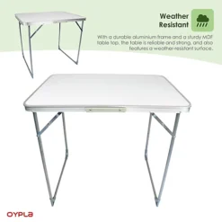 Oypla 80cm Portable Folding Outdoor Camping Kitchen Work Top Table -Cheap Grow And Trim Store oypla 80cm portable folding outdoor camping kitchen work top table5056233253343 06c MP