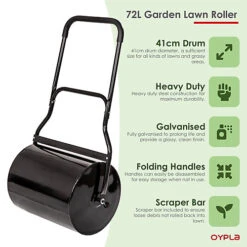 Oypla Heavy Duty Large 72L Water Filled Garden Lawn Roller 6 Oypla Heavy Duty Large 72L Water Filled Garden Lawn Roller -Cheap Grow And Trim Store oypla heavy duty large 72l water filled garden lawn roller5056233251417 03c MP
