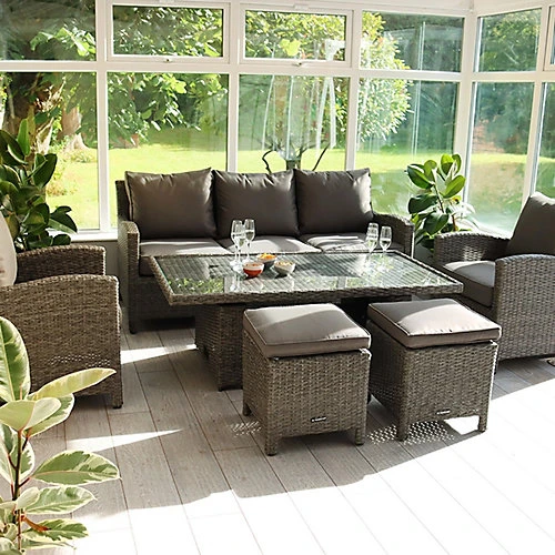 Paris 7 Seater 6pc Deluxe Sofa Dining Set 1 Paris 7 Seater 6pc Deluxe Sofa Dining Set