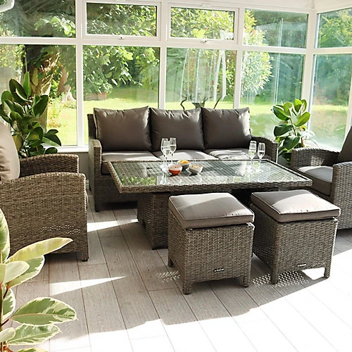 Paris 7 Seater 6pc Deluxe Sofa Dining Set 2 Paris 7 Seater 6pc Deluxe Sofa Dining Set - Image 2