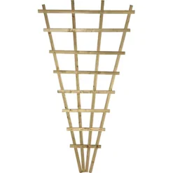 Premier Garden 2x Wooden Fan Trellis Wall/Fence Lattice Wide: 3ft (90cm) X High: 6ft (180cm) Flat Top Standard Climbing Plant Vine -Cheap Grow And Trim Store premier garden 2x wooden fan trellis wall fence lattice wide 3ft 90cm x high 6ft 180cm flat top standard climbing plant vine5056556620716 03c MP