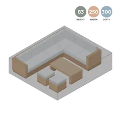 Primrose Large Corner Sofa Black Outdoor Garden Furniture Cover - 300 X 250 X 83cm 5 Primrose Large Corner Sofa Black Outdoor Garden Furniture Cover - 300 X 250 X 83cm -Cheap Grow And Trim Store primrose large corner sofa black outdoor garden furniture cover 300 x 250 x 83cm5056228372677 02c MP