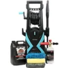 Pro-Kleen Electric Jet Washer 2.2kW 165 Bar 8M Hose 5L Cherry Snow Foam, Snow Foam Lance & Microfibre Cloths And Wash Mitt