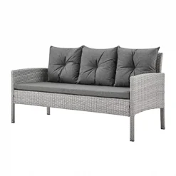 Rattan Garden Outdoor Dining Sofa Set In Grey -Cheap Grow And Trim Store rattan garden outdoor dining sofa set in grey5056546215526 03c MP