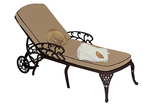 Reclining Aluminium Sun Lounger MCA260BRC With Cushion And Table 1 Reclining Aluminium Sun Lounger MCA260BRC With Cushion And Table