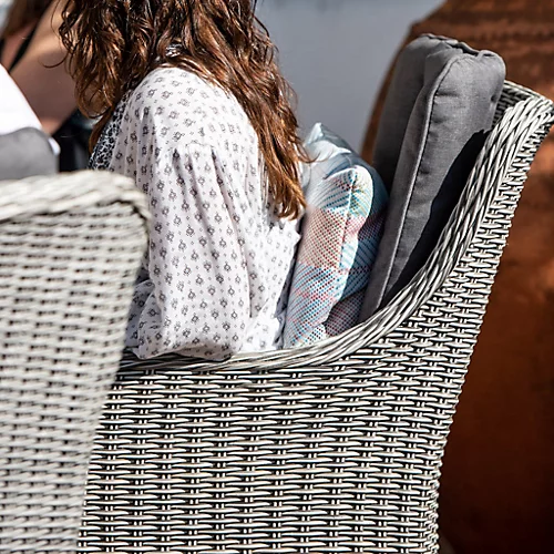 Santiago 8 Seat Oval Rattan Dining Set In Grey 2 Santiago 8 Seat Oval Rattan Dining Set In Grey - Image 2