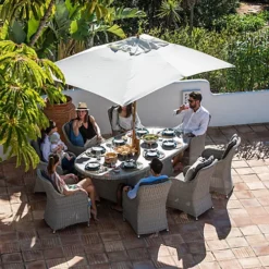 Santiago 8 Seat Oval Rattan Dining Set In Grey 7 Santiago 8 Seat Oval Rattan Dining Set In Grey -Cheap Grow And Trim Store santiago 8 seat oval rattan dining set in grey5060933961064 04c MP