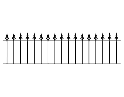 SAXA Metal Spear Top Garden Railing Panel 1830mm (6ft) GAP X 490mm High SAZP03 1 SAXA Metal Spear Top Garden Railing Panel 1830mm (6ft) GAP X 490mm High SAZP03