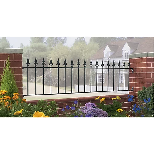 SAXA Metal Spear Top Garden Railing Panel 1830mm (6ft) GAP X 490mm High SAZP03 3 SAXA Metal Spear Top Garden Railing Panel 1830mm (6ft) GAP X 490mm High SAZP03 - Image 3
