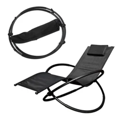 Schallen Garden & Outdoor Breathable Heavy Duty Steel Rocking Folding Lounger Chair With Pillow (Black) 7 Schallen Garden & Outdoor Breathable Heavy Duty Steel Rocking Folding Lounger Chair With Pillow (Black) -Cheap Grow And Trim Store schallen garden outdoor breathable heavy duty steel rocking folding lounger chair with pillow black 19181 04c MP