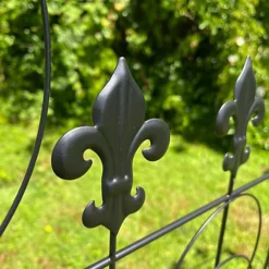 Set Of 2 Fleur De Lys Design Metal Trellis (120cm X 50cm) -Cheap Grow And Trim Store set of 2 fleur de lys design metal trellis 120cm x 50cm 5060575109213 04c MP
