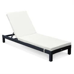 Set Of 2 Rattan Sun Loungers Ready Assembled Reinforced Aluminum - Pisa - Black Rattan Off-white Cushion -Cheap Grow And Trim Store set of 2 rattan sun loungers ready assembled reinforced aluminum pisa black rattan off white cushion3760216535303 03c MP
