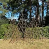 Set Of Three Expanding Willow Garden Obelisks (1.5m)