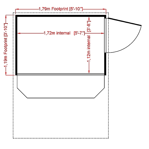 Shire Timber Bar Shiplap Wooden 6x4 Apex Garden Storage - Assembly Service Included 4 Shire Timber Bar Shiplap Wooden 6x4 Apex Garden Storage - Assembly Service Included - Image 4