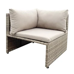 Soron Brown Rattan Effect 3 Seater Coffee Set -Cheap Grow And Trim Store soron brown rattan effect 3 seater coffee set5059340355054 21c